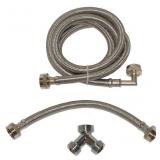 72inOutlet Braided ss Steam dryer installation kit
