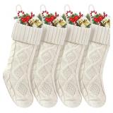 Christmas Stockings 18 Inches(4 White)