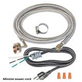8-ft Outlet Braided Dishwasher installation kit