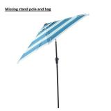 7.5ft Steel Push-button Tilt Market Patio Umbrella