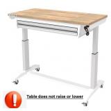 Kobalt 42-in Rolling White Wood Bench