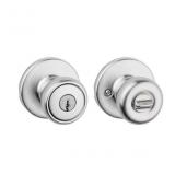 Kwikset Chrome Exterior Keyed Entry Door Knob