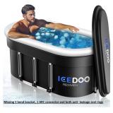 Upgraded 175-Gal Oval Ice Bath Tub with Air Ring