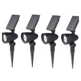 60Lumens1Watt Warm White Solar LED Spot light4Pack