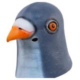 Blue Pigeon Mask Animal Head Mask  Green, X-Large