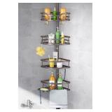 Corner Shower Caddy Tension Pole- Bronze