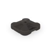 3.45-lb Black HDPE Plastic Patio Umbrella Base