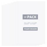 10Sheets 3mm White Foam Boards, 11.8 x 7.8inch