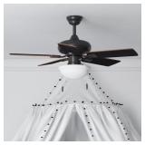 42-in Ceiling Fan/Light and Pull Chain / 5 -Blade