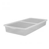 17.5Gallons Clear Stackable tote/Standard Snap Lid
