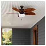52-in Ceiling Fan/Light and Pull Chain /5 -Blade
