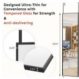 48x14 Inch Full Length Tempered Glass Door Mirror