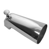 Chrome Wall-mount Bathtub Spout With Diverter