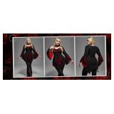 Womens Gothic Bell Sleeve Skull Lace Size: S
