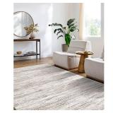 8 x 10 (ft)Polyester/Polypropylene Gray Area rug