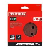 Craftsman20Pcs Aluminum oxide60Grit Disc Sandpaper