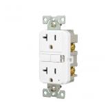 Residential Decorator Outlet Receptacles , White
