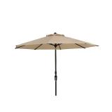 9-ft Aluminum Tan Slide-tilt Market Patio Umbrella