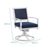 Swivel rocker Dining Chair/Cushioned Seat-2Set