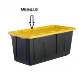 X-large Black Heavy Duty Stackable Tote