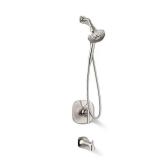 Handheld 4.59-in Round Bathtub and shower Faucet