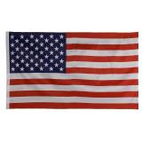 Flag 5.23-ft W x 2.92-ft H Polyester American Flag