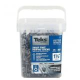 Teks9x1-1/2in Gray Zincplated Sharp Roofing Screws