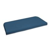 Lola 18-in x 40-in Blue Patio bench cushion