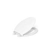 Plastic White Elongated Soft Close Toilet Seat