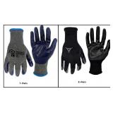 Black Nitrile-8Pairs and Gray Latex-7Pairs