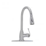 Single Handle Deck-mount Pull-down Kitchen Faucet