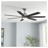60-in Flush Mount Ceiling Fan With Light