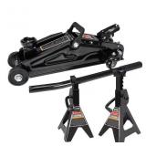 Torin Black2-Ton Steel Manual hydraulic Floor jack