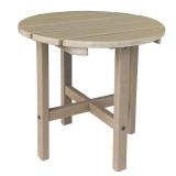 Round Outdoor End Table 18-in W x 18-in L