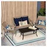 5 x 7(ft) Polypropylene Blue-Green  Area rug