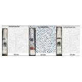 30.75-sq ft Grey/Blue/Taupe Stick Wallpaper- 3Pcs
