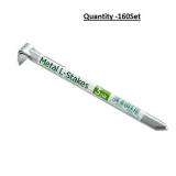 3Pack Silver Galvanized steel Edging stake-160Set