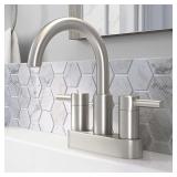 Handle Bathroom Sink Faucet/ Drain with Deck Plate