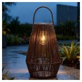 Brown Plastic Solar Outdoor Decorative