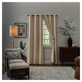 84in Parchment Blackout Grommet Curtain panel pair