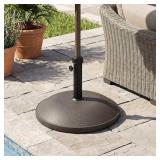 68.34-lb Brown Resin Concrete Patio Umbrella Base
