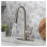 SS Single Handle Deck-mount Kitchen Faucet/Sprayer