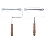 Wood Handle Metal Standard Paint Roller Frame2pcs