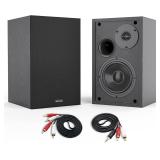 4 Inch Powered Bookshelf Speakers with Deep Bass