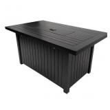 48in Steel Rectangle Liquid propane Fire pit table