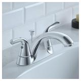 4-in Bathroom Sink Faucet with Drain / Deck Plate