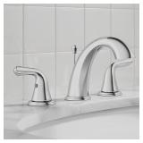 2handle WaterSense Midarc BathroomSinkFaucet/Drain