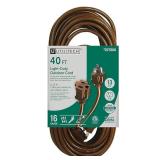 Utilitech 40-ft 3 Prong Extension Power Cord