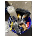 Box with Mixed painting equipment rolls/pans