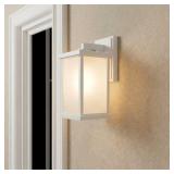 Project Source Talen White Outdoor Wall Light
